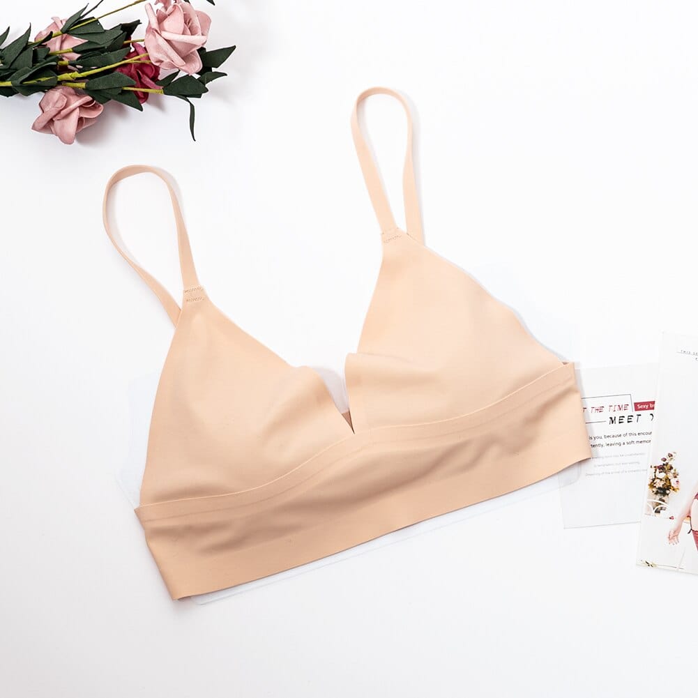 Bezszwowy biustonosz nude