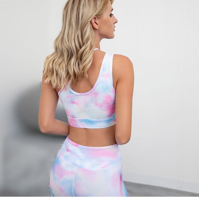 Komplet sportowy w stylu tie dye