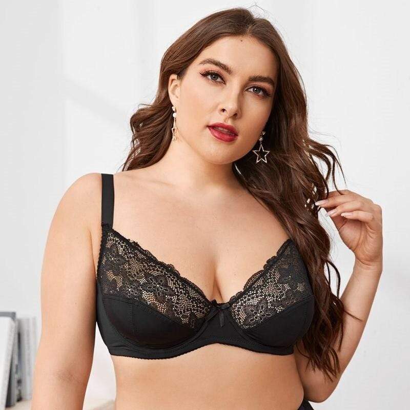 Koronkowy biustonosz plus size