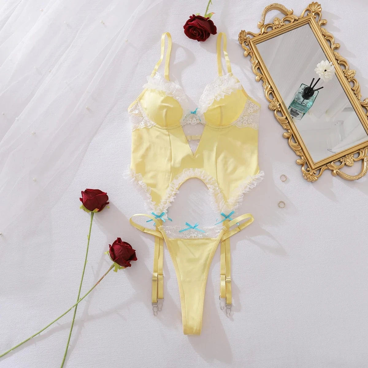 Gorsetowy komplet bielizny