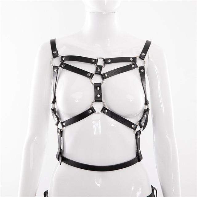 Skórzany komplet harness