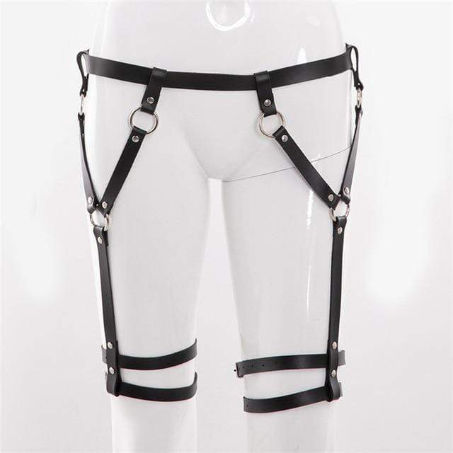 Skórzany komplet harness